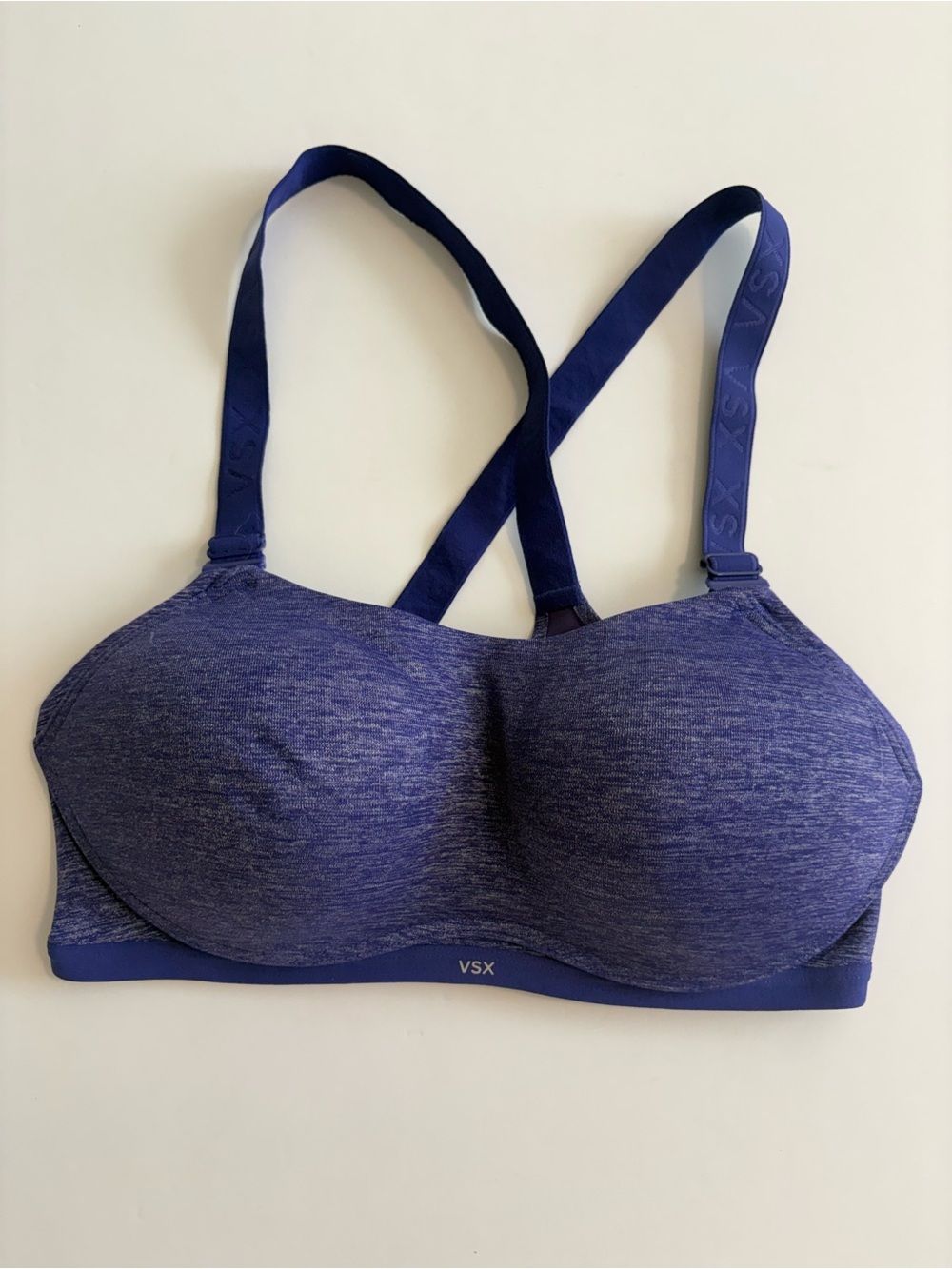 VSX Heathered Purple Crossback Sports Bra 38C